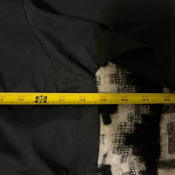 J+ Uniqlo tuxedo shirt dress, black, size L - Picture 7 of 8